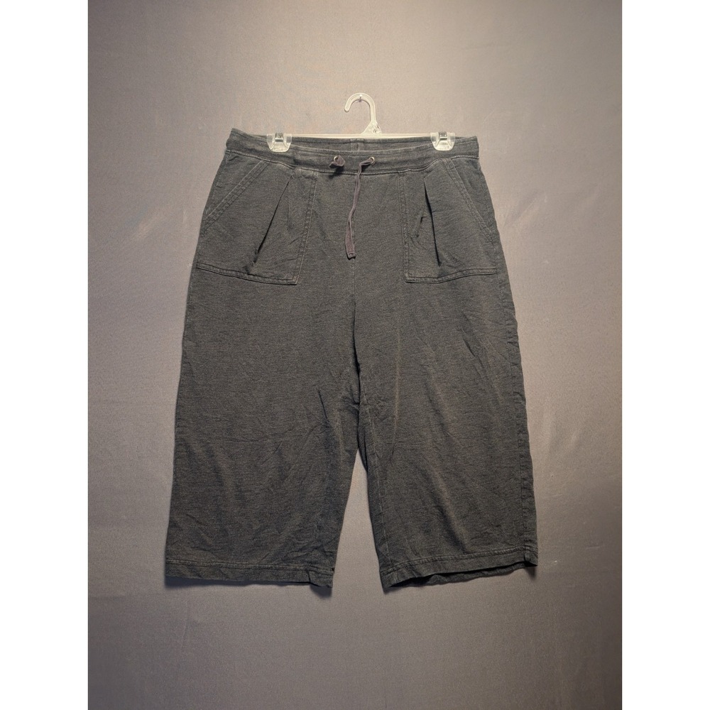 Silverwear New York Capri Pants Mens Large Gray Patch Pockets Drawstring Waisted